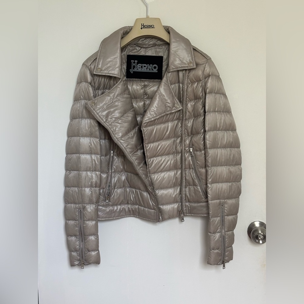 Herno nylon biker jacket